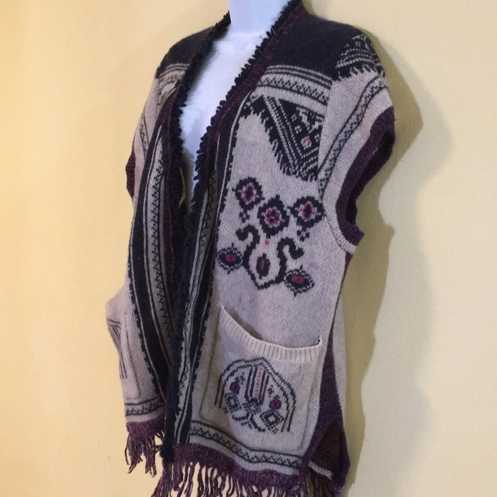{Anthro} Angel of the North Lamalime Sweater Vest - Picture 4 of 6